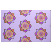 Lager van het leven / Blume des lebens - Lotus vio Stof (Fat Quarter)