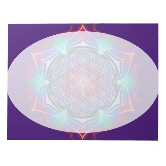 Lager van het leven / Blume des Lebens - Mandala I Notitieblok (Voorkant)