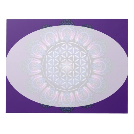 Lager van het leven / Blume des Lebens - Mandala I Notitieblok (Voorkant)