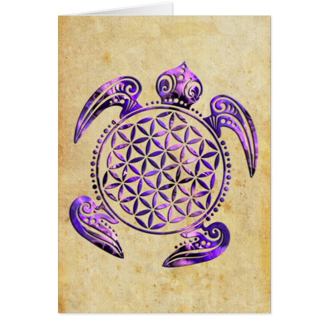 Lager van het leven / Blume des Lebens - schildpad (Voorkant)
