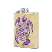 Lager van het leven / Blume des Lebens - schildpad Heupfles (Links)