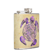 Lager van het leven / Blume des Lebens - schildpad Heupfles (Rechts)