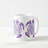 Lager van het leven / Blume des Lebens - schildpad Koffiemok (Voorkant rechts)