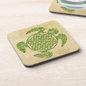 Lager van het leven / Blume des Lebens - schildpad Onderzetter (Linkerzijde)