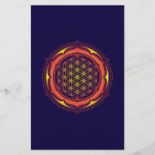 Lager van het leven, Lotus, Geometry Sacred, Boedd Flyer (Voorkant)