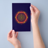 Lager van het leven, Lotus, Geometry Sacred, Boedd Flyer (Hand)