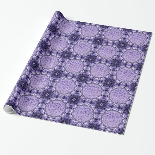 Lager van het leven - Mandala - paars Cadeaupapier (Uitgerold)