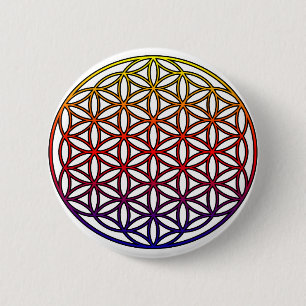 Lager van het symbool voor de meetkunde voor het l ronde button 5,7 cm