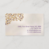 Lager van leven - boom van het leven - goud en ame visitekaartje (Achterkant)