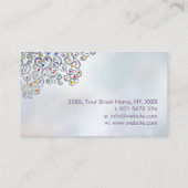 Lager van leven - boom van leven - kleurrijke blad visitekaartje (Achterkant)