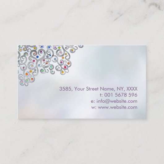 Lager van leven - boom van leven - kleurrijke blad visitekaartje (Achterkant)