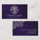 Lager van leven - boom van leven - Zilver Visitekaartje (Voorkant / Achterkant)