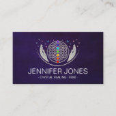 Lager van leven, genezende handen, chakras visitekaartje (Voorkant)