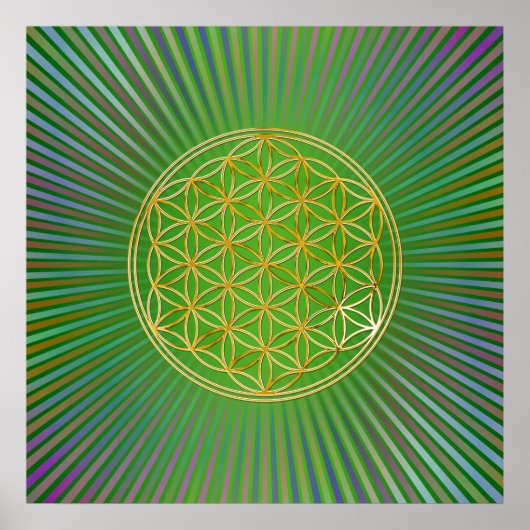 Lager van leven / onbeschaamd lebens - goud poster (Voorkant)