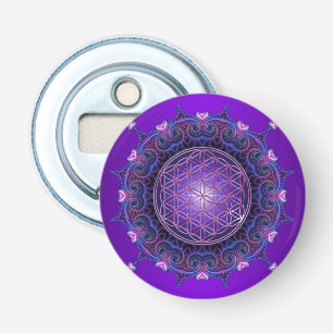 Lager van leven / onbeschaamd lebens - Mandala I Button Flesopener