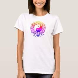 Lager van leven /yin-yang / Het gaat over de reis T-shirt