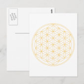 Lager van levenslange Gold Line Briefkaart (Voorkant / Achterkant)