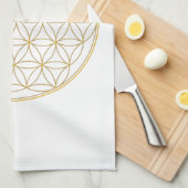Lager van levenslange Gold Line Theedoek (Quarter Fold)