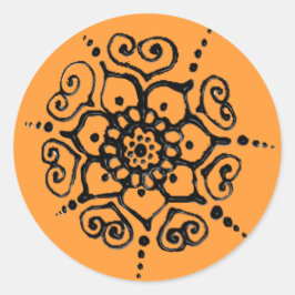 Lager van liefde (Henna) Ronde Sticker
