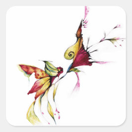 Lager van liefde vierkante sticker