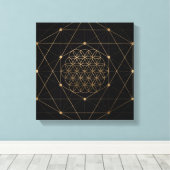 Lager van Life Black en Gold Canvas Afdruk (Insitu (Houten vloer))