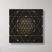 Lager van Life Black en Gold Canvas Afdruk (Voorkant)