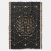 Lager van Life Black en Gold Deken (Voorkant Verticaal)