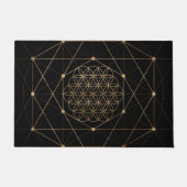 Lager van Life Black en Gold Deurmat (Voorkant)