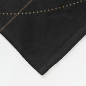 Lager van Life Black en Gold Fleece Deken (Hoek)