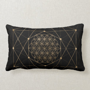 Lager van Life Black en Gold Kussen