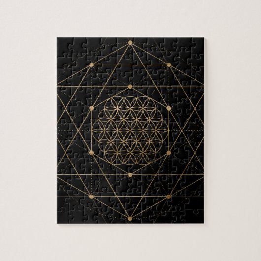 Lager van Life Black en Gold Legpuzzel (Verticaal)