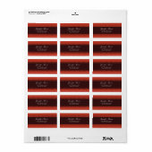 Lager vermogen - stenen en zwarte adresetiketten etiket (Full Sheet)