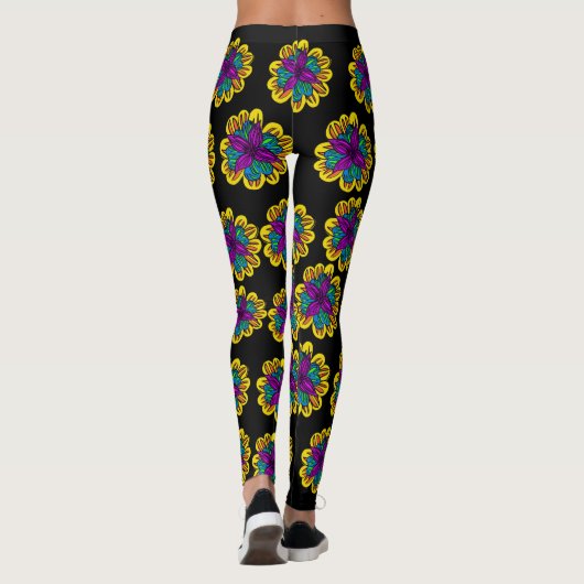 Lager vermogen Yoga Pants Leggings (Achterkant)