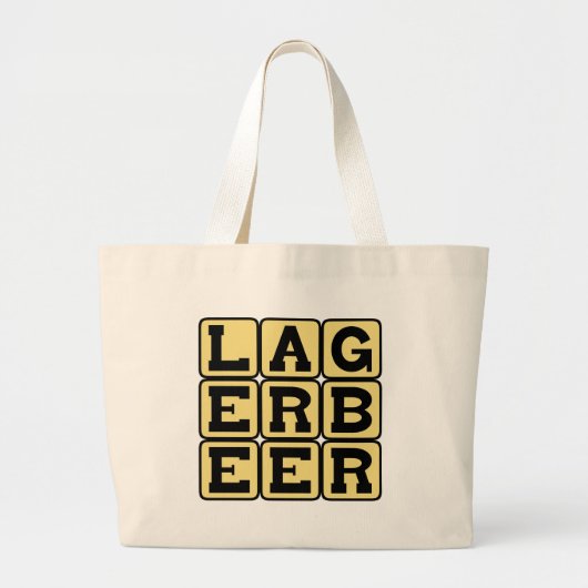 Lagerbier, Soort Ale Grote Tote Bag (Voorkant)
