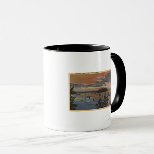 LagerColumbia River op de Sunsetand Mok (Voorkant rechts)