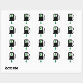 Lagere benzineprijzen in het Verenigd Koninkrijk Vierkante Sticker (Vel)