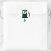 Lagere benzineprijzen in het Verenigd Koninkrijk Vierkante Sticker (Tas)