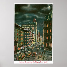 Lagere Broadway van Night Poster