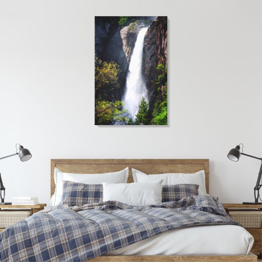 Lagere gelaatstrekkende Herfsten Canvas Afdruk (Insitu (Slaapkamer))