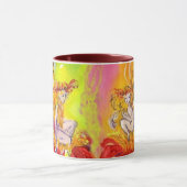 LAGERE GEVALLEN VAN DE Waterverf VAN DAWN Fantasy Mok (Midden)