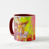 LAGERE GEVALLEN VAN DE Waterverf VAN DAWN Fantasy Mok (Voorkant links)