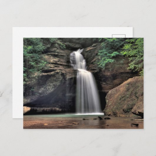 Lagere Herfsten, Oude Man, Hocking Hills, Ohio Briefkaart (Voorkant / Achterkant)