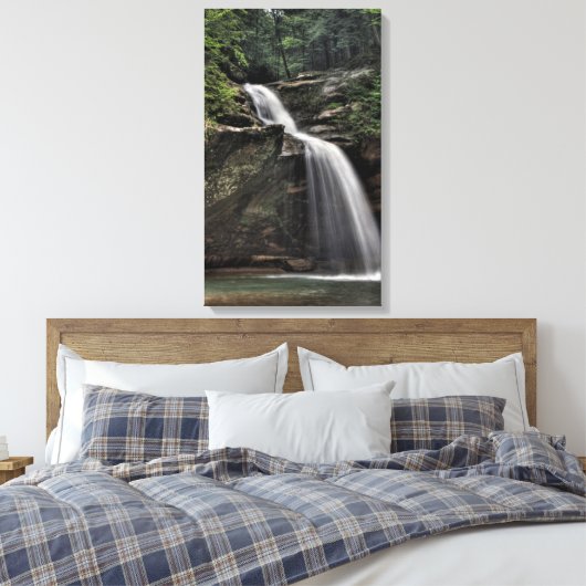 Lagere Herfsten, Oude Man, Hocking Hills, Ohio Canvas Afdruk (Insitu (Slaapkamer))