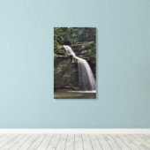 Lagere Herfsten, Oude Man, Hocking Hills, Ohio Canvas Afdruk (Insitu (Houten vloer))