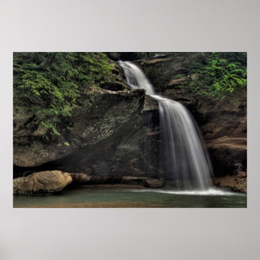 Lagere Herfsten, Oude Man, Hocking Hills, Ohio Poster (Voorkant)