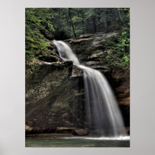Lagere Herfsten, Oude Man, Hocking Hills, Ohio Poster (Voorkant)