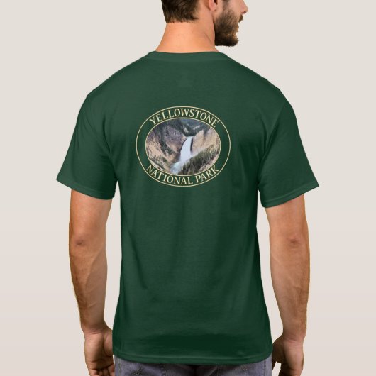 Lagere Herfsten van de Yellowstone-rivier op de ge T-shirt (Achterkant)