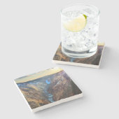 Lagere Herfsten van het Punt van de Kunstenaar Stenen Onderzetter (Zijkant)