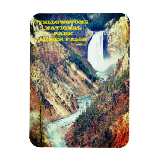 Lagere Herfsten van Yellowstone National Park Wyom Magneet (Verticaal)