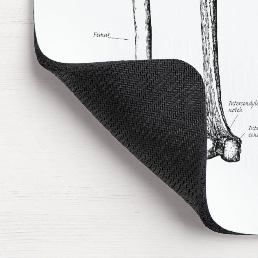 Lagere ledemaat grijs muismat (Hoek)